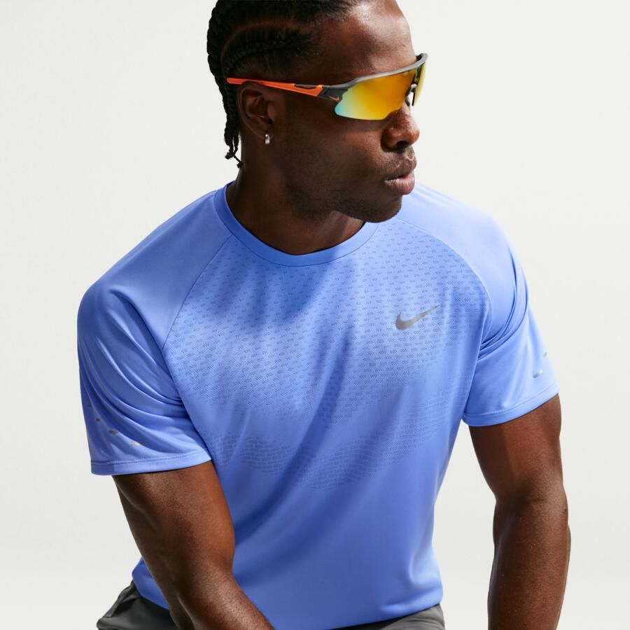 Nike Stride Dri-FIT ADV hardlooptop met korte mouwen voor heren Blauw - Foto 3