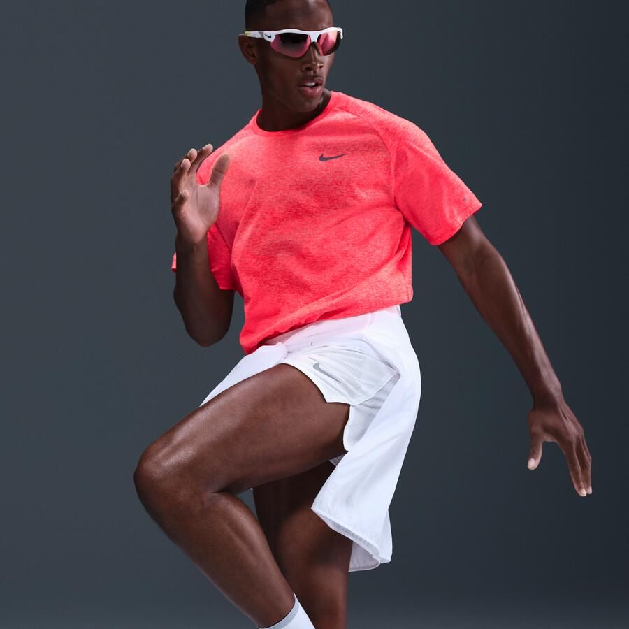 Nike Stride Dri-FIT ADV hardlooptop met korte mouwen voor heren Rood - Foto 2