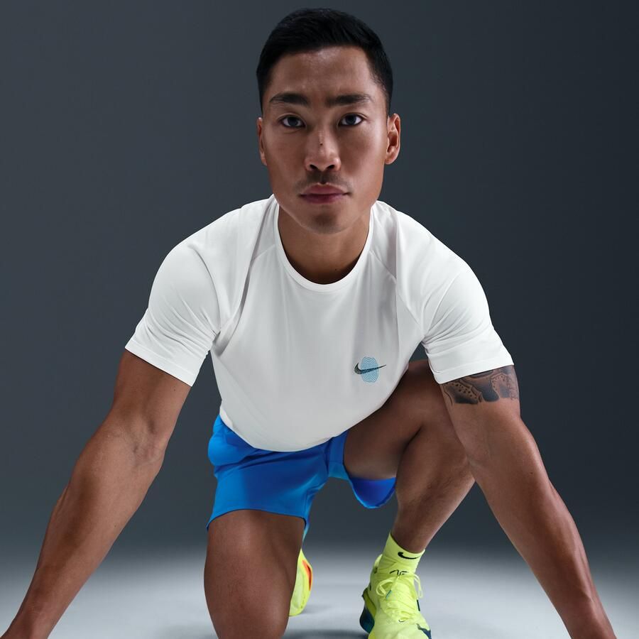 Nike Stride Dri-FIT ADV hardlooptop met korte mouwen voor heren Wit - Foto 2