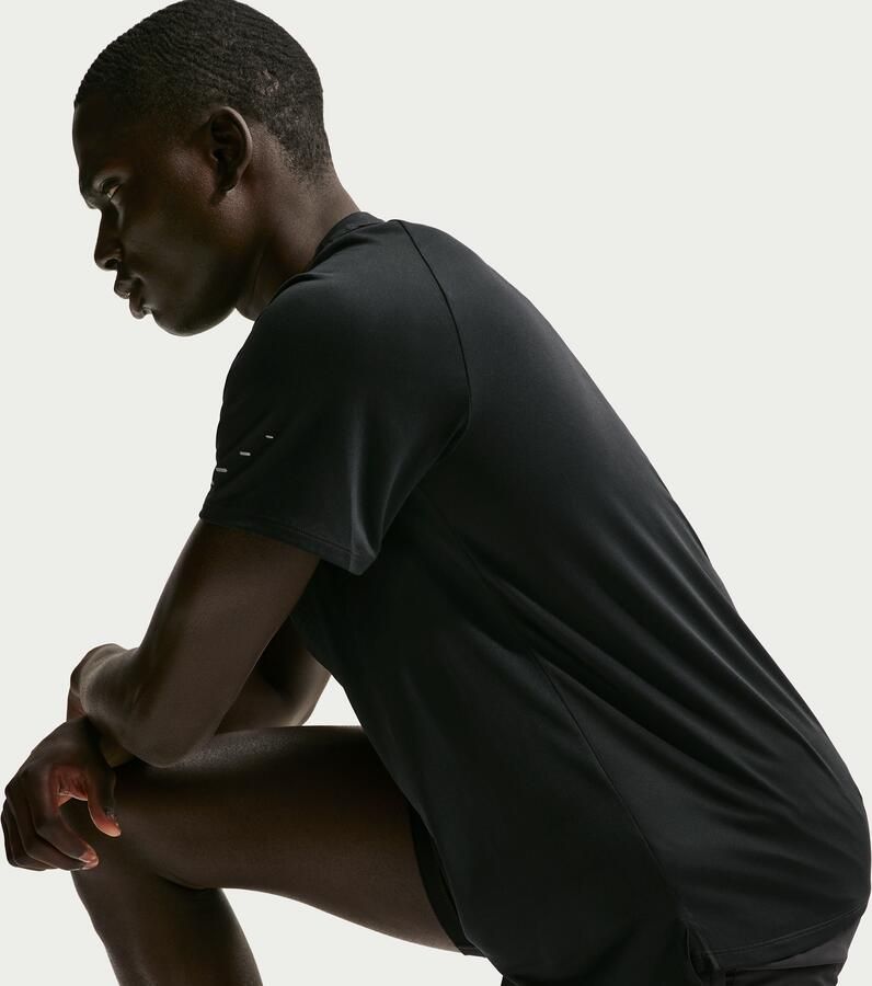 Nike Stride Dri-FIT ADV hardlooptop met korte mouwen voor heren Zwart - Foto 4
