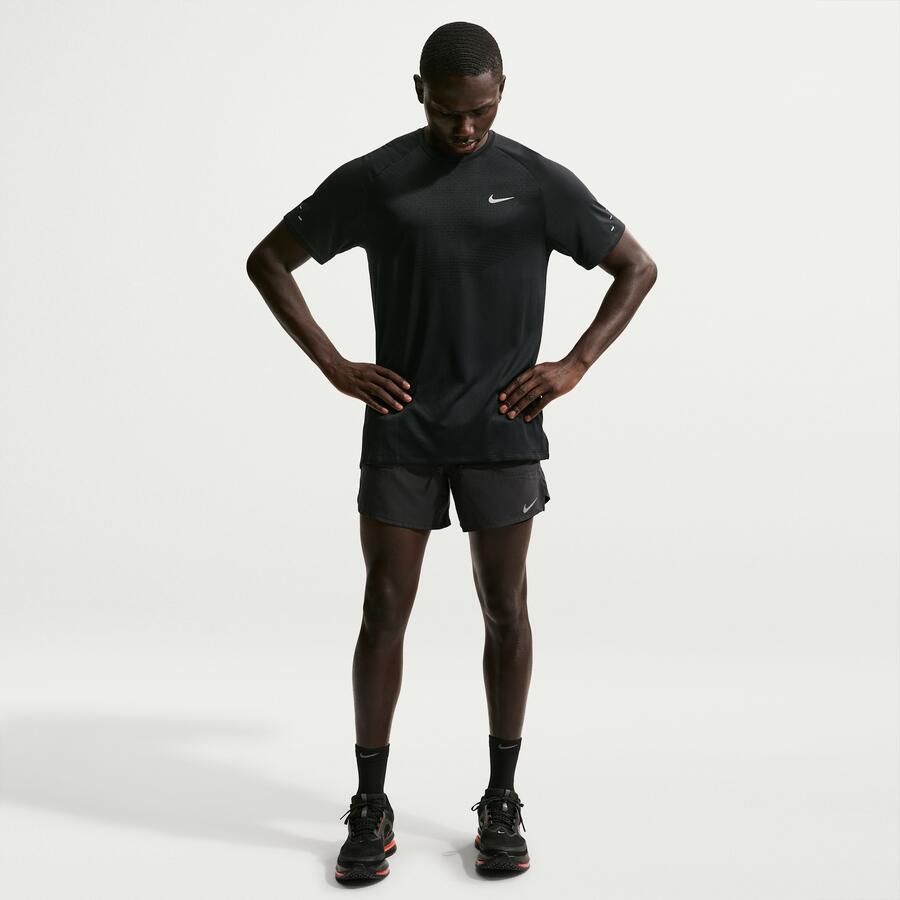Nike Stride Dri-FIT ADV hardlooptop met korte mouwen voor heren Zwart - Foto 3