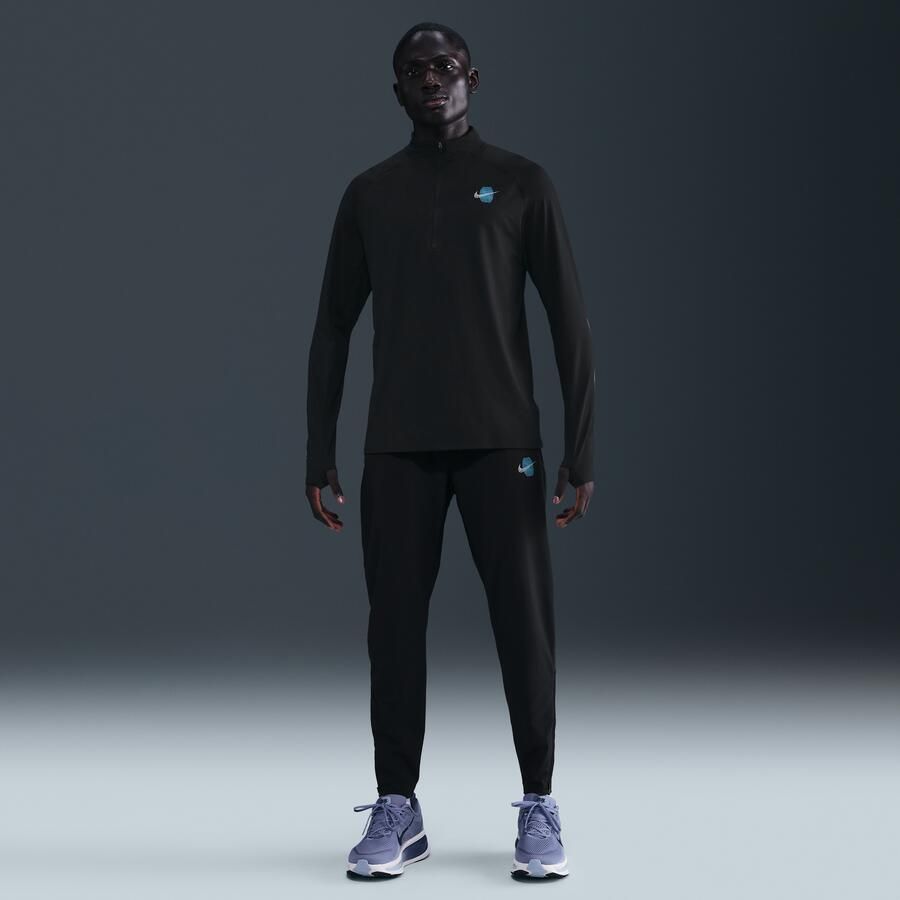 Nike Stride Dri-FIT geweven hardloopbroek voor heren Zwart - Foto 4