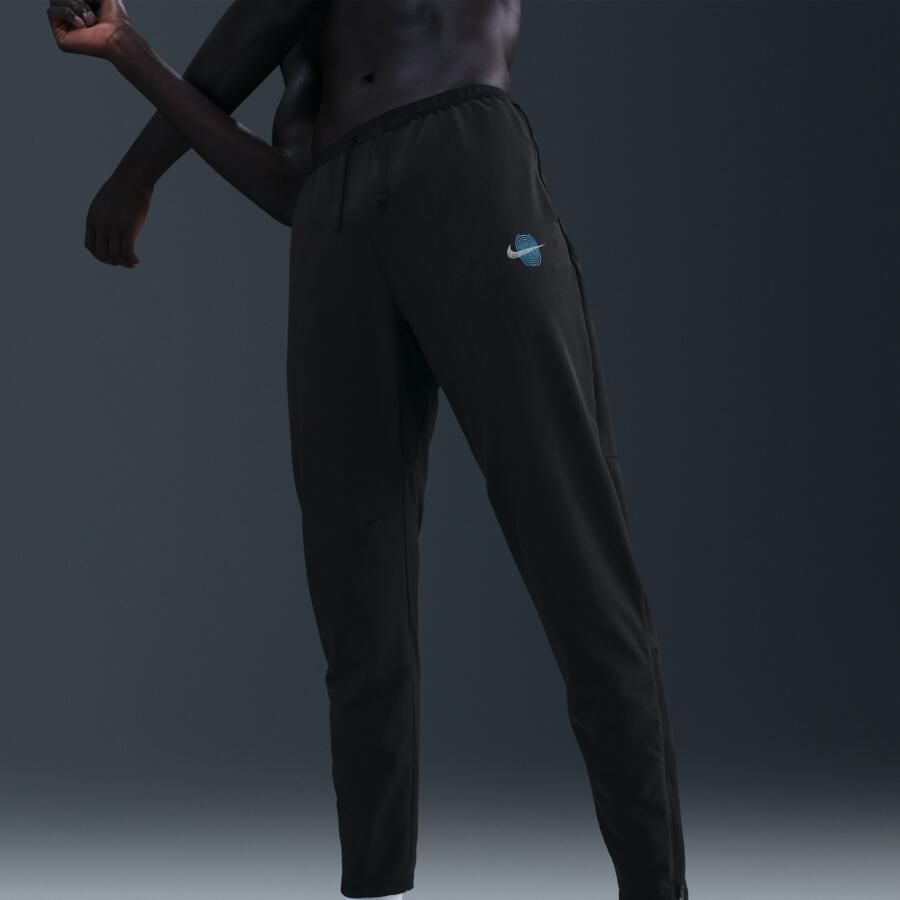 Nike Stride Dri-FIT geweven hardloopbroek voor heren Zwart