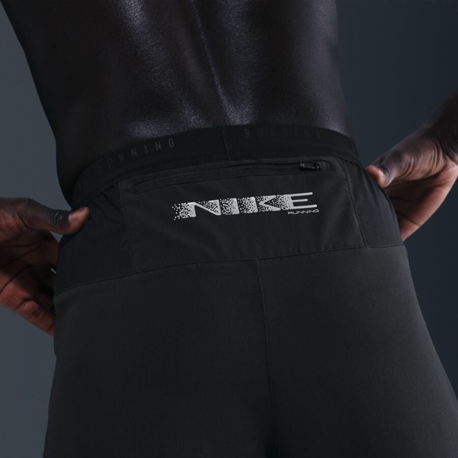 Nike Stride Dri-FIT geweven hardloopbroek voor heren Zwart - Foto 2