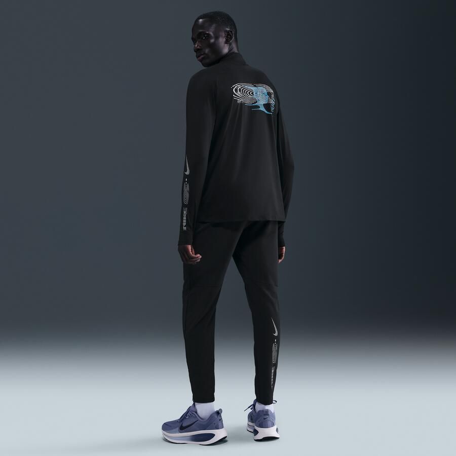 Nike Stride Dri-FIT geweven hardloopbroek voor heren Zwart - Foto 3