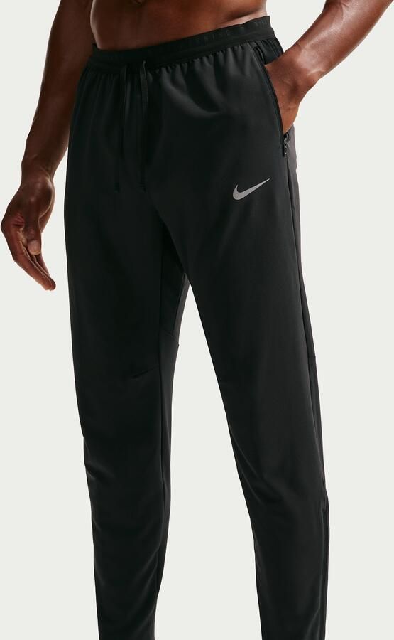 Nike Stride Dri-FIT geweven hardloopbroek voor heren Zwart - Foto 4