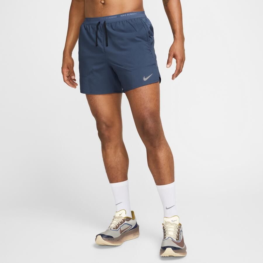 Nike Stride Dri-FIT hardloopshorts met binnenbroek voor heren (13 cm) Blauw - Foto 4