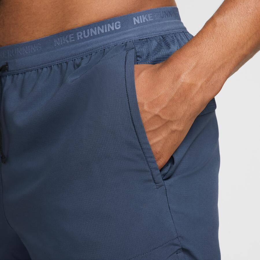 Nike Stride Dri-FIT hardloopshorts met binnenbroek voor heren (13 cm) Blauw - Foto 3
