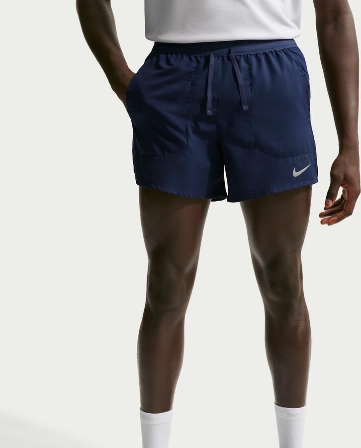 Nike Stride Dri-FIT hardloopshorts met binnenbroek voor heren (13 cm) Blauw - Foto 3