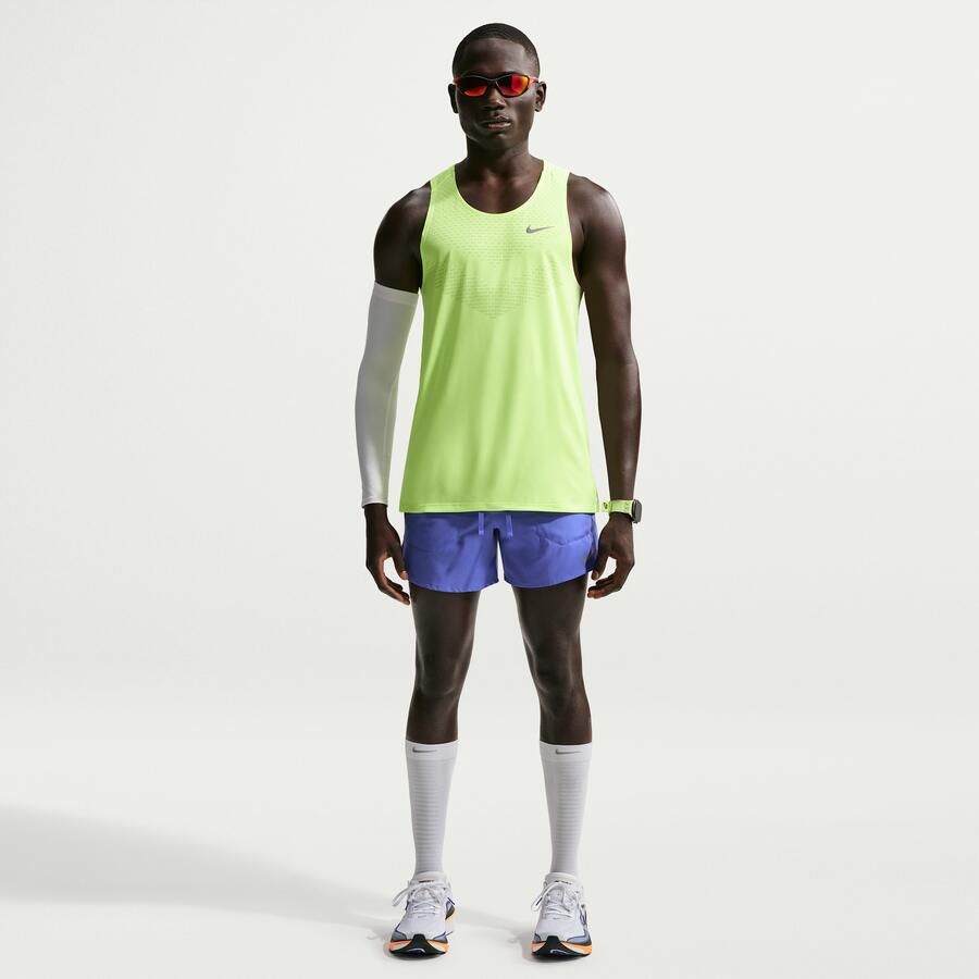 Nike Stride Dri-FIT hardloopshorts met binnenbroek voor heren (13 cm) Blauw