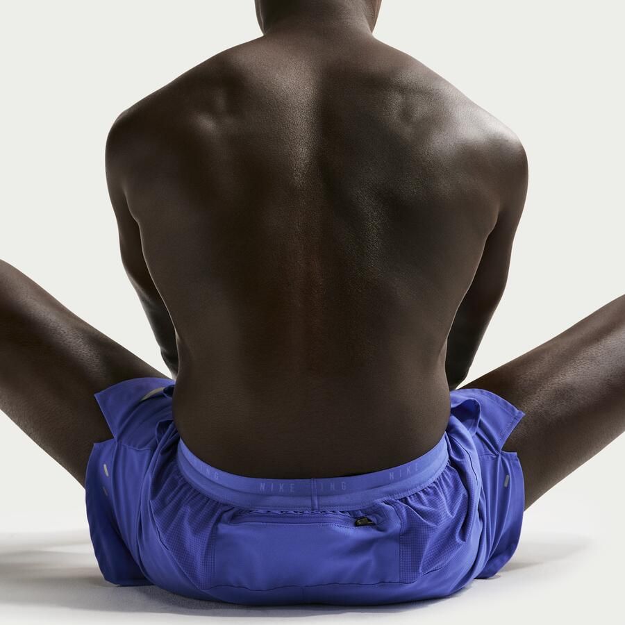 Nike Stride Dri-FIT hardloopshorts met binnenbroek voor heren (13 cm) Blauw - Foto 2