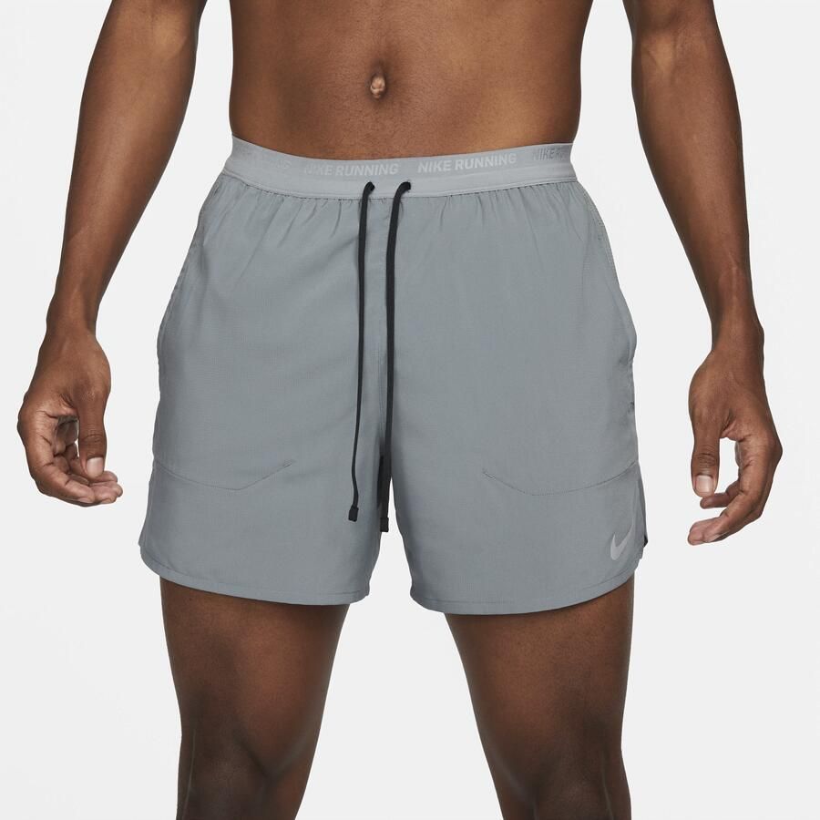 Nike Stride Dri-FIT hardloopshorts met binnenbroek voor heren (13 cm) Grijs - Foto 4