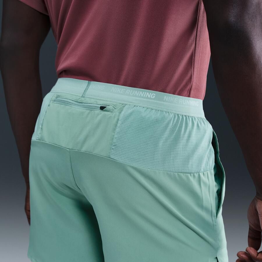 Nike Stride Dri-FIT hardloopshorts met binnenbroek voor heren (13 cm) Groen - Foto 2