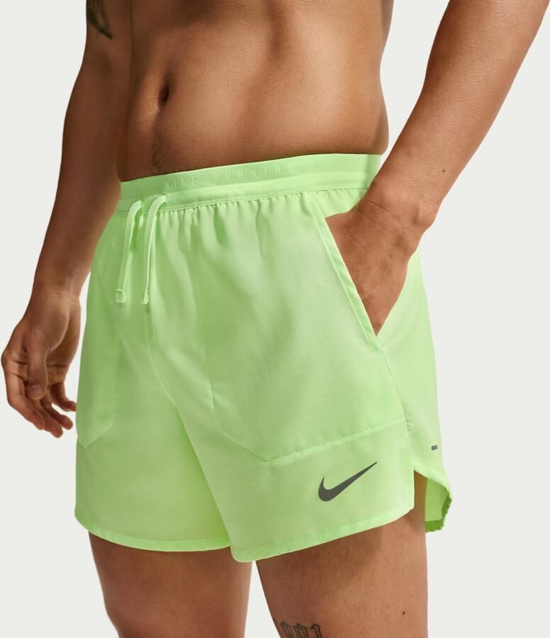Nike Stride Dri-FIT hardloopshorts met binnenbroek voor heren (13 cm) Groen - Foto 2
