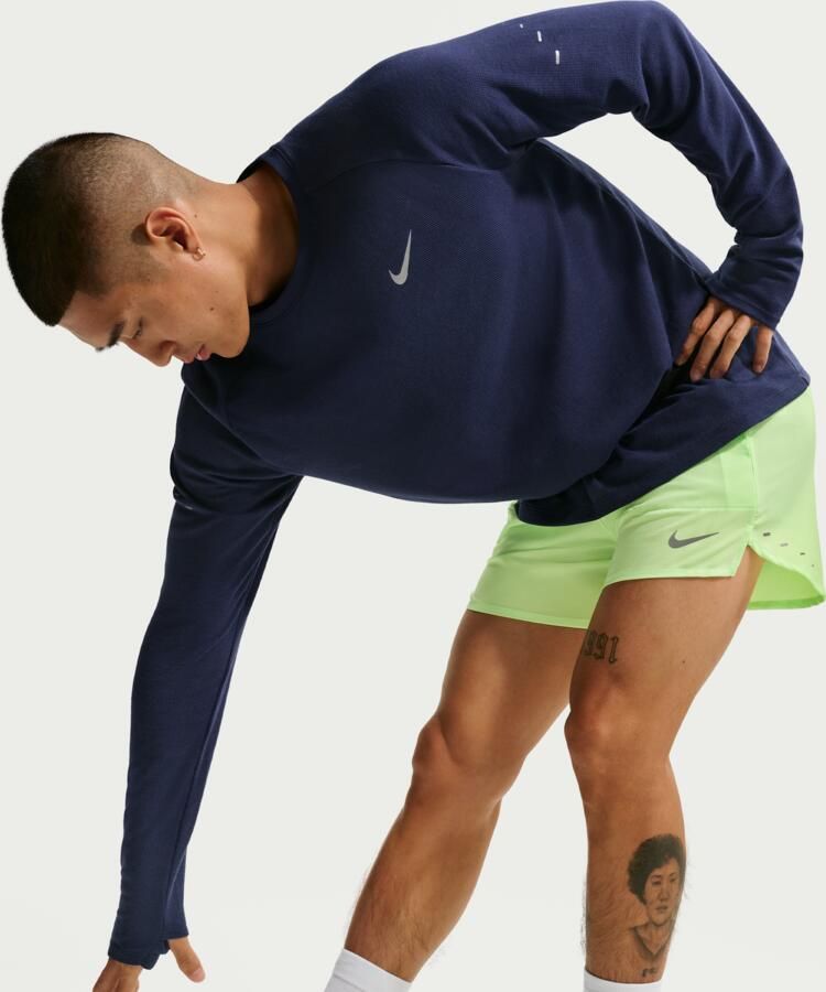 Nike Stride Dri-FIT hardloopshorts met binnenbroek voor heren (13 cm) Groen - Foto 3