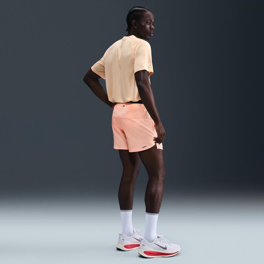 Nike Stride Dri-FIT hardloopshorts met binnenbroek voor heren (13 cm) Oranje - Foto 3