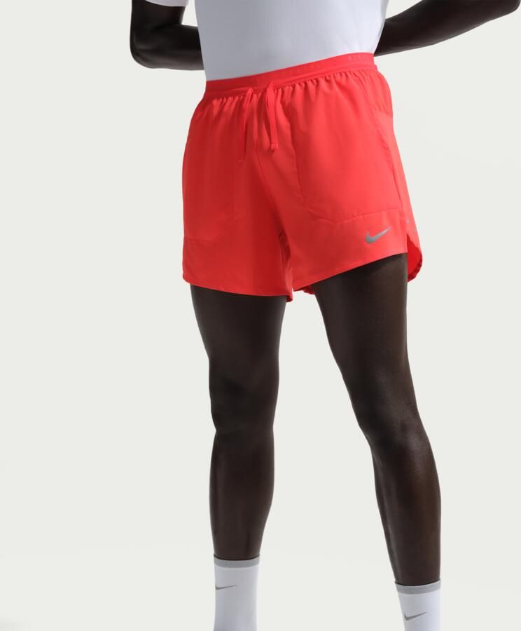 Nike Stride Dri-FIT hardloopshorts met binnenbroek voor heren (13 cm) Rood - Foto 3