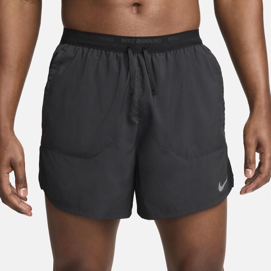 Nike Stride Dri-FIT hardloopshorts met binnenbroek voor heren (13 cm) Zwart - Foto 2