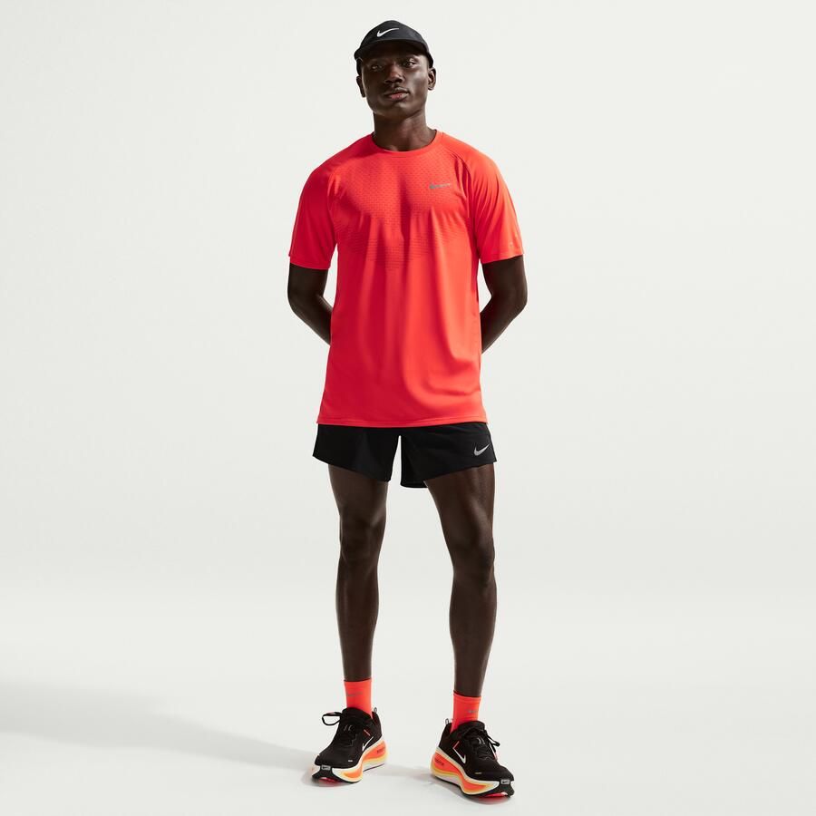 Nike Stride Dri-FIT hardloopshorts met binnenbroek voor heren (13 cm) Zwart