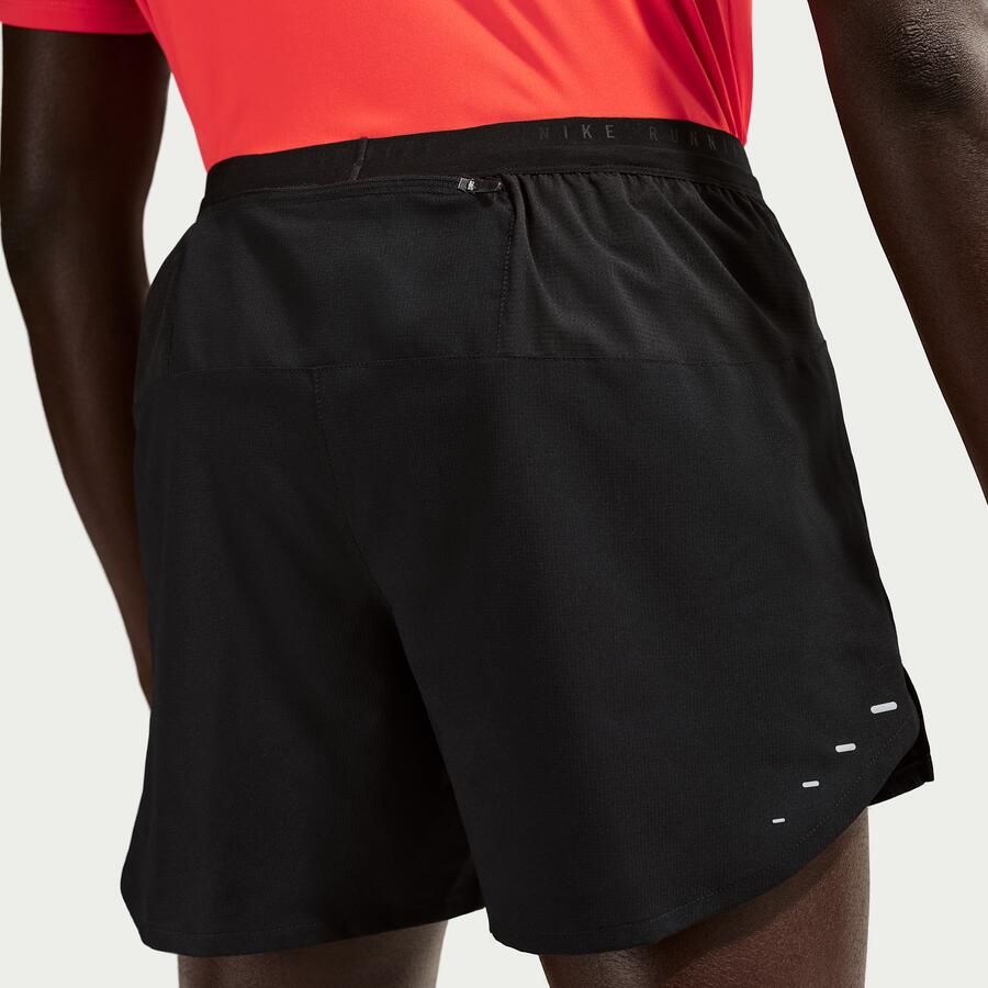 Nike Stride Dri-FIT hardloopshorts met binnenbroek voor heren (13 cm) Zwart - Foto 2
