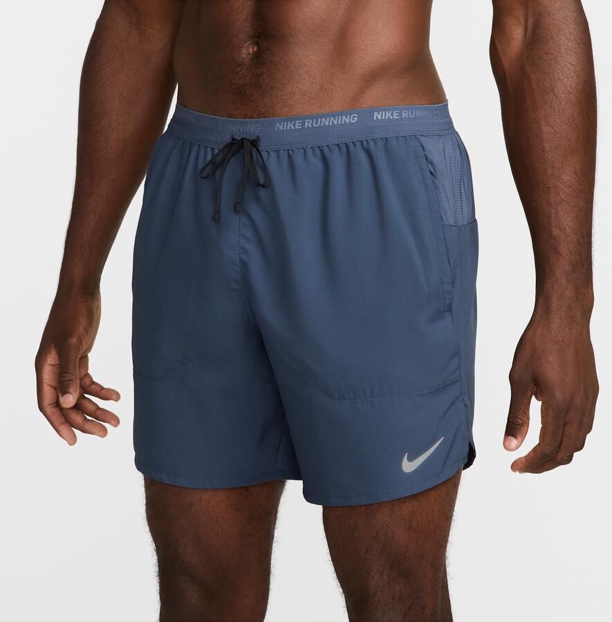 Nike Stride Dri-FIT hardloopshorts met binnenbroek voor heren (18 cm) Blauw - Foto 3