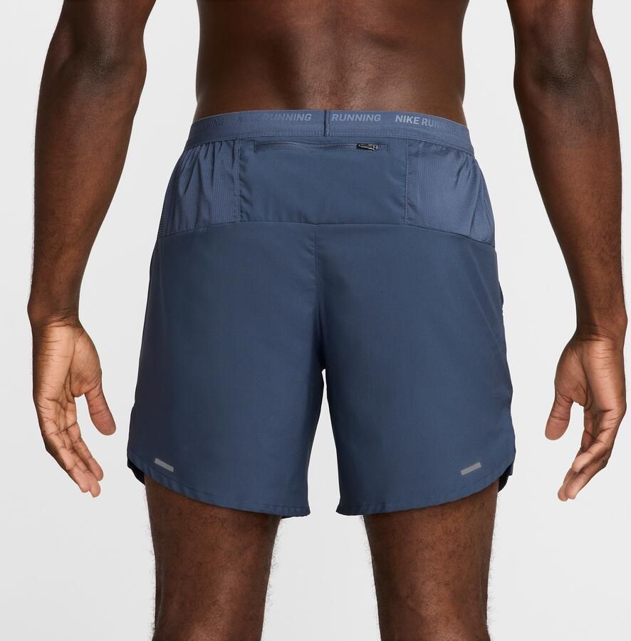 Nike Stride Dri-FIT hardloopshorts met binnenbroek voor heren (18 cm) Blauw - Foto 2