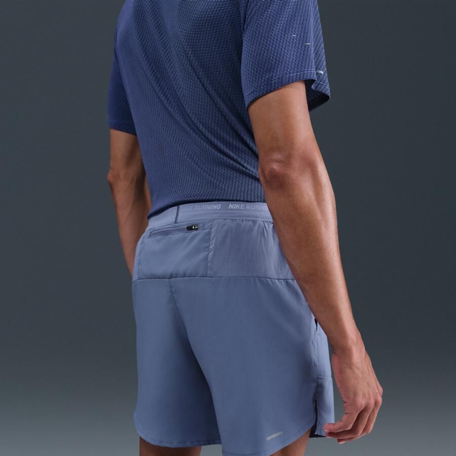 Nike Stride Dri-FIT hardloopshorts met binnenbroek voor heren (18 cm) Blauw - Foto 2