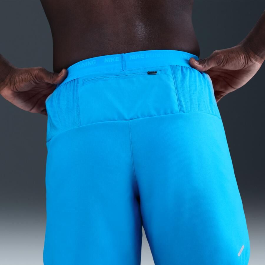 Nike Stride Dri-FIT hardloopshorts met binnenbroek voor heren (18 cm) Blauw - Foto 2
