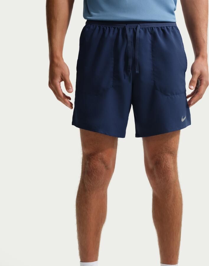 Nike Stride Dri-FIT hardloopshorts met binnenbroek voor heren (18 cm) Blauw - Foto 3