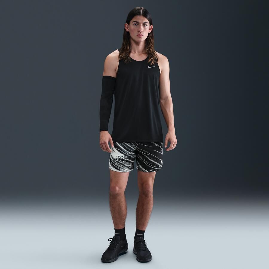 Nike Stride Dri-FIT hardloopshorts met binnenbroek voor heren (18 cm) Grijs - Foto 4