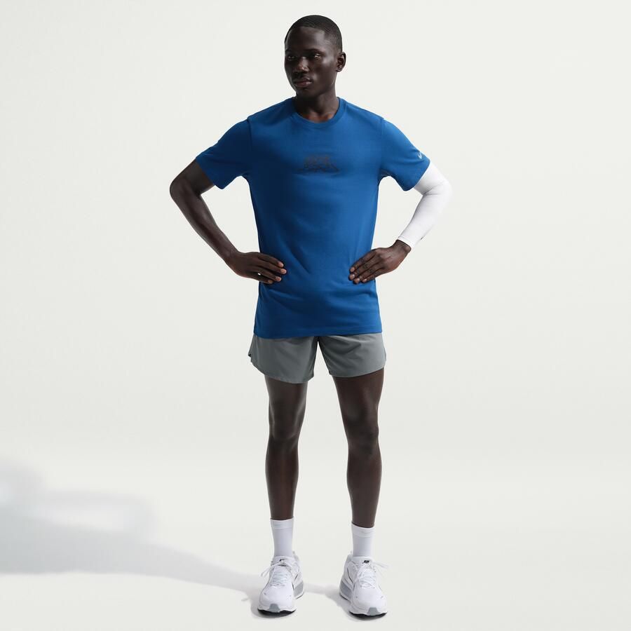 Nike Stride Dri-FIT hardloopshorts met binnenbroek voor heren (18 cm) Grijs - Foto 4