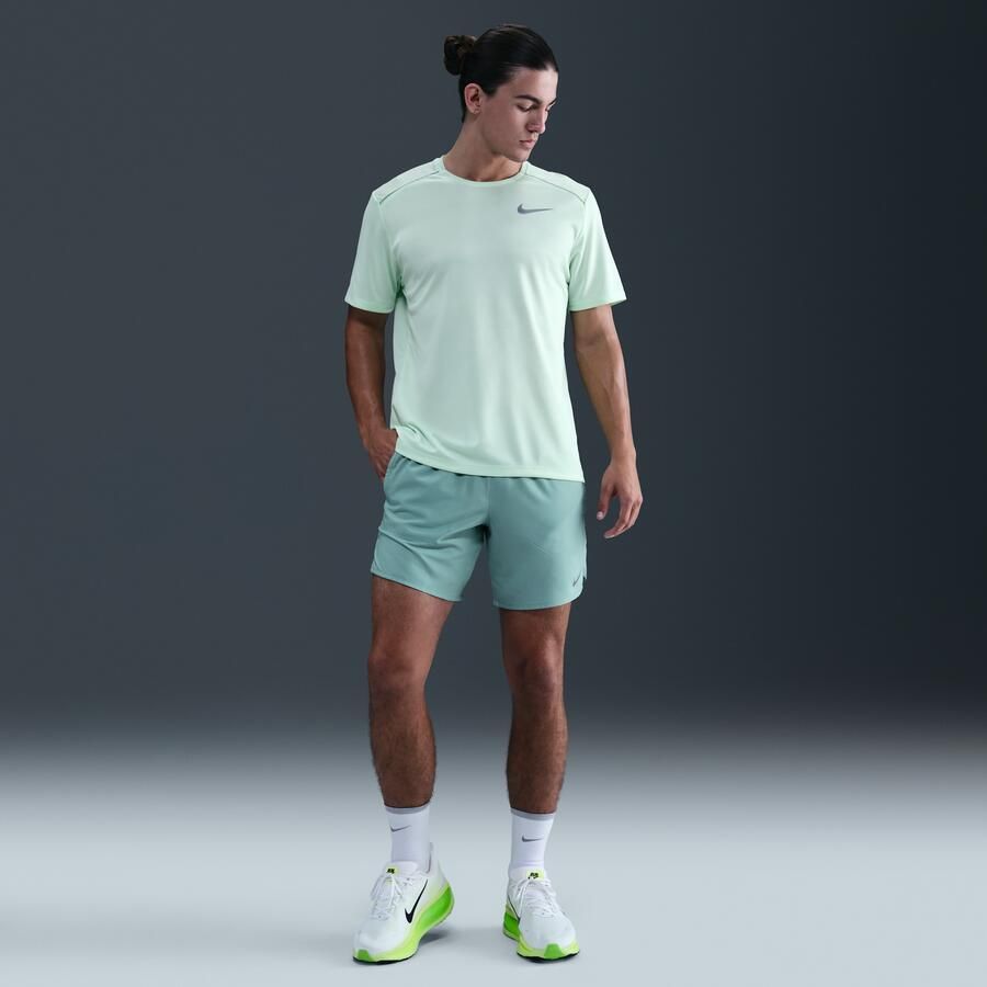 Nike Stride Dri-FIT hardloopshorts met binnenbroek voor heren (18 cm) Groen - Foto 3