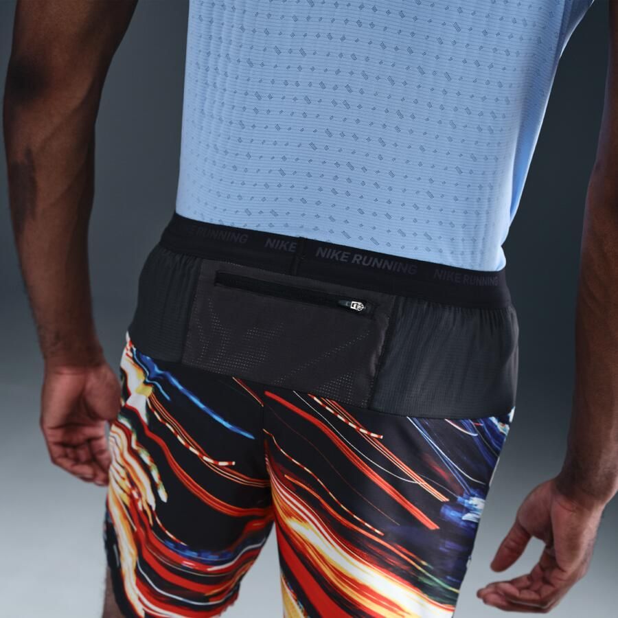 Nike Stride Dri-FIT hardloopshorts met binnenbroek voor heren (18 cm) Wit - Foto 2