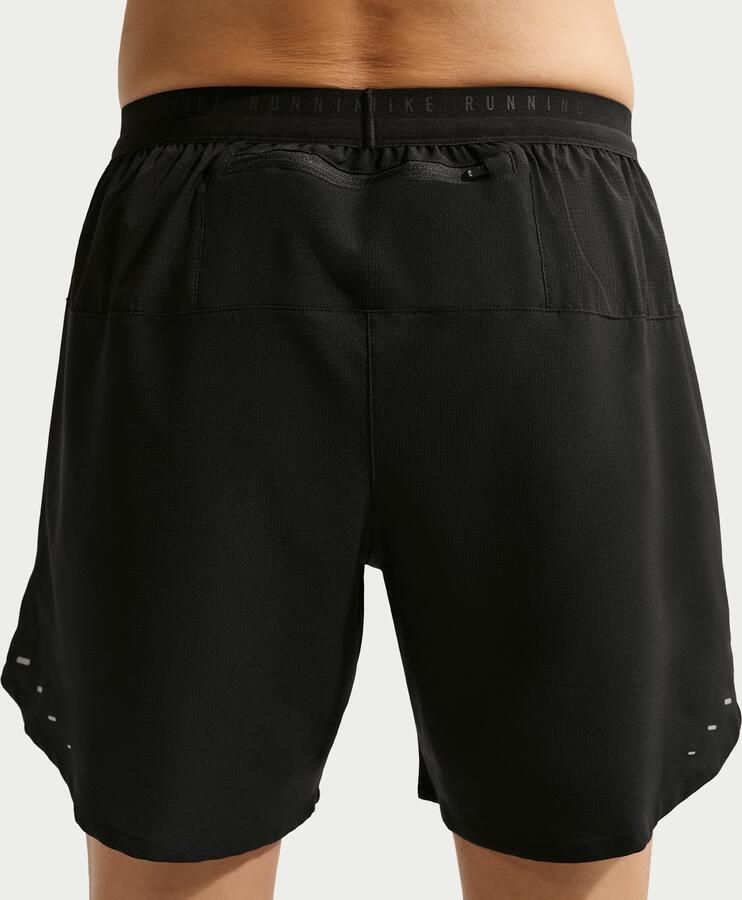 Nike Stride Dri-FIT hardloopshorts met binnenbroek voor heren (18 cm) Zwart - Foto 3