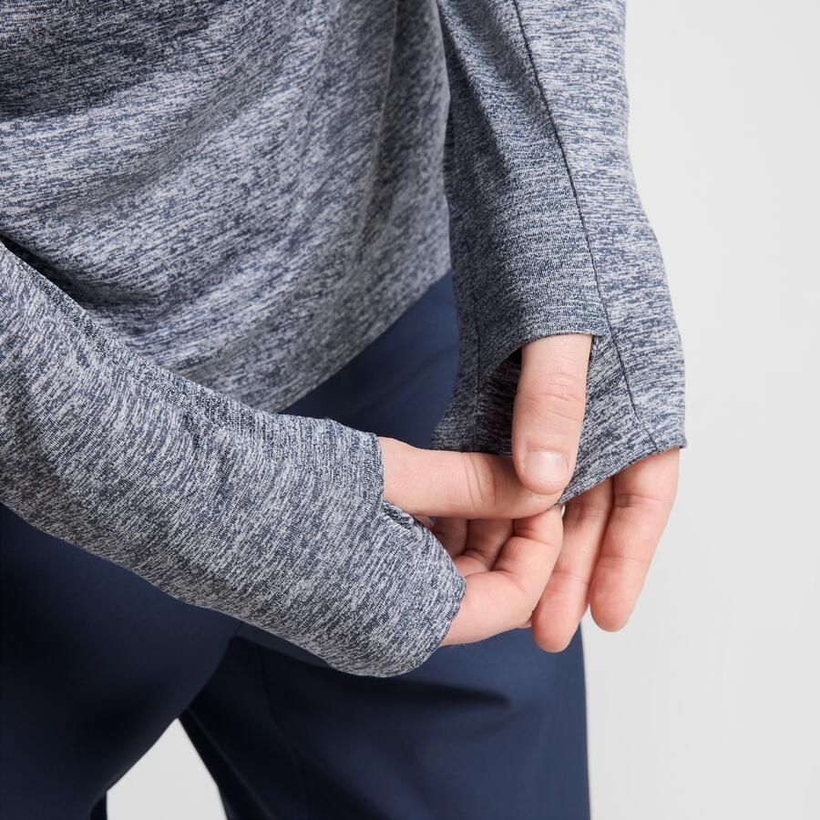 Nike Stride Dri-FIT hardlooptop met korte rits voor heren Blauw - Foto 3