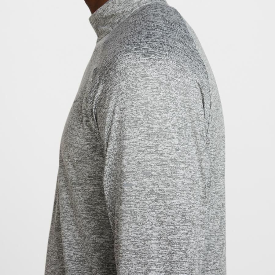 Nike Stride Dri-FIT hardlooptop met korte rits voor heren Grijs - Foto 2