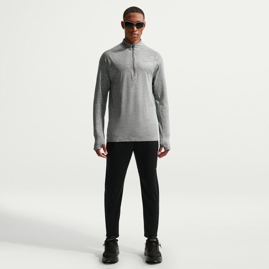 Nike Stride Dri-FIT hardlooptop met korte rits voor heren Grijs - Foto 3