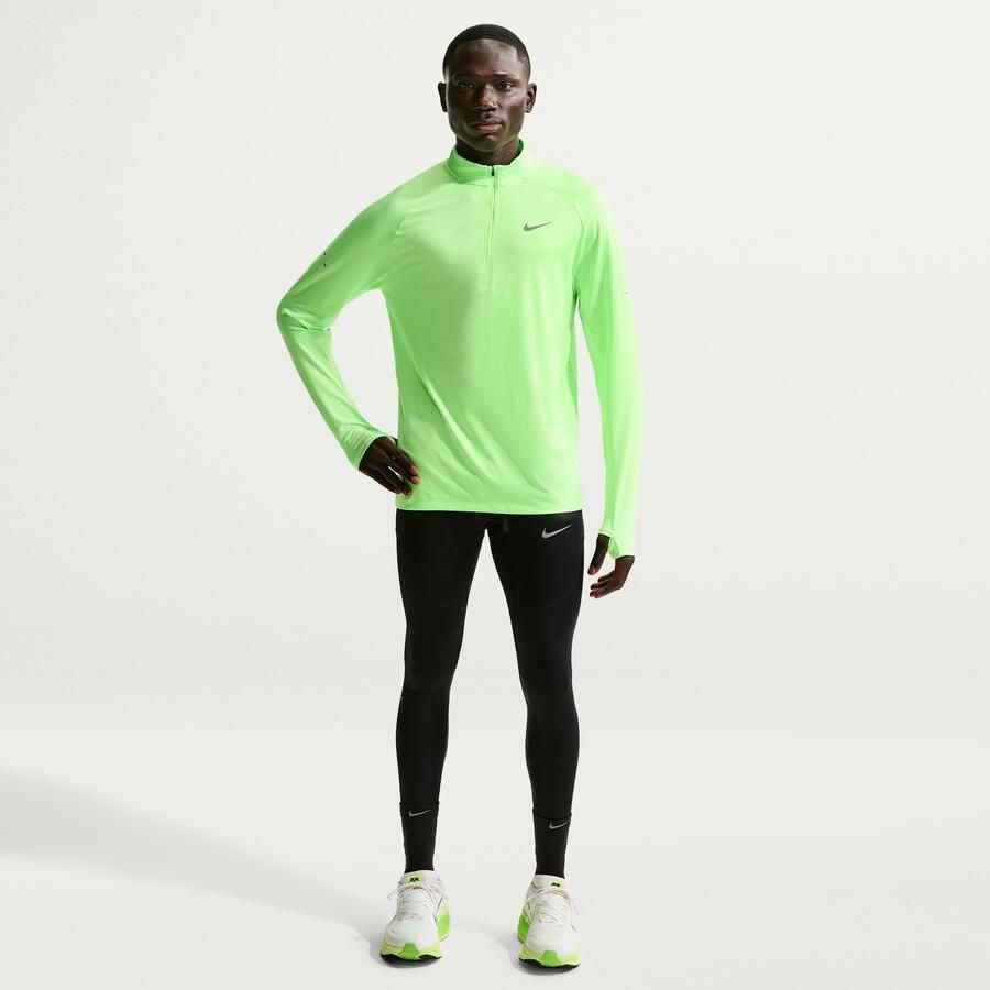 Nike Stride Dri-FIT hardlooptop met korte rits voor heren Groen - Foto 2