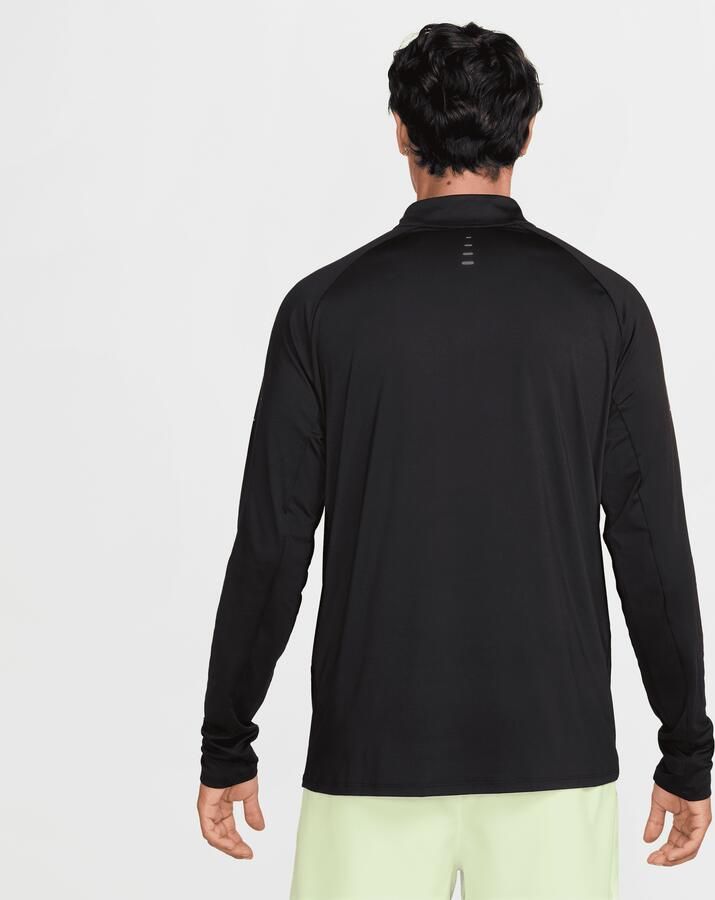 Nike Stride Dri-FIT hardlooptop met korte rits voor heren Zwart - Foto 4
