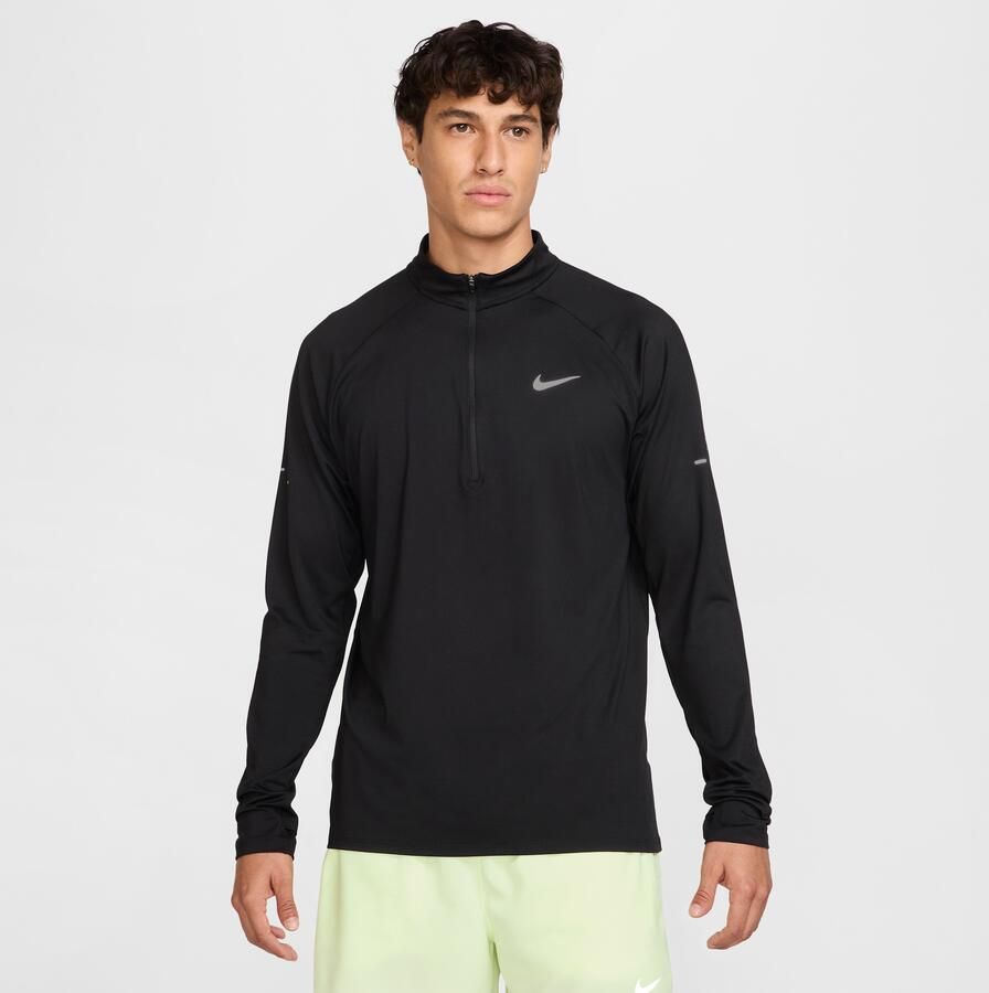 Nike Stride Dri-FIT hardlooptop met korte rits voor heren Zwart - Foto 2