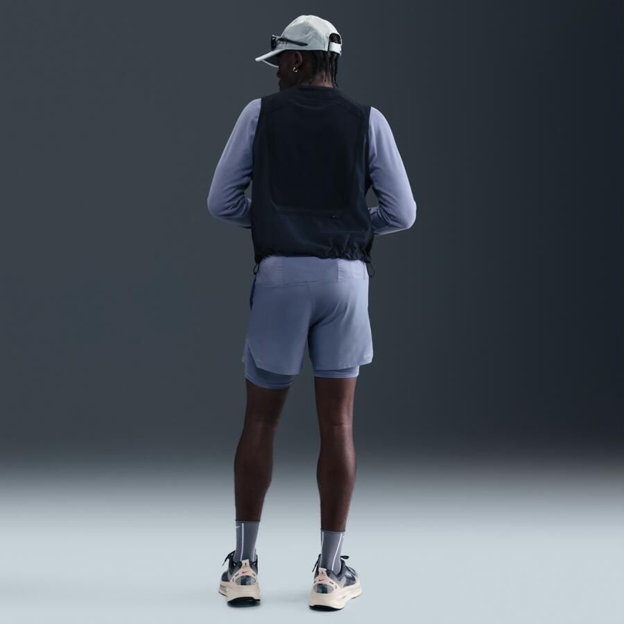 Nike Stride Dri-FIT hybride hardloopshorts voor heren (13 cm) Blauw - Foto 3