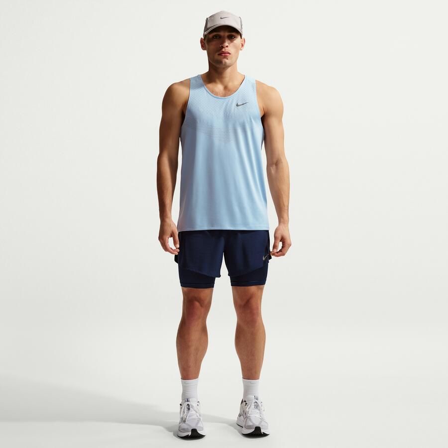 Nike Stride Dri-FIT hybride hardloopshorts voor heren (13 cm) Blauw - Foto 4