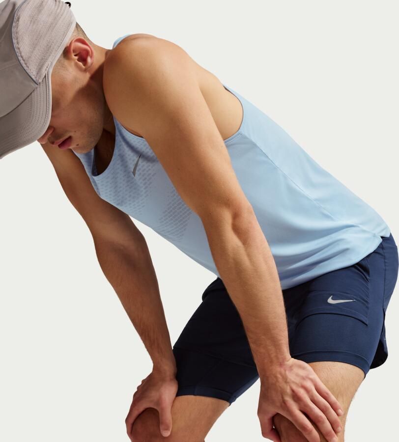 Nike Stride Dri-FIT hybride hardloopshorts voor heren (13 cm) Blauw - Foto 3