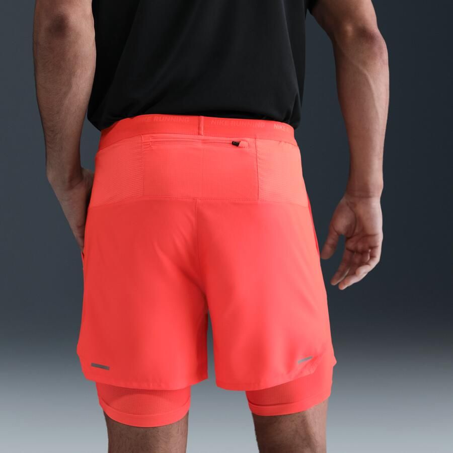 Nike Stride Dri-FIT hybride hardloopshorts voor heren (13 cm) Rood - Foto 2