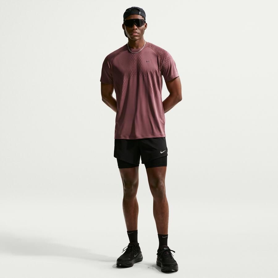 Nike Stride Dri-FIT hybride hardloopshorts voor heren (13 cm) Zwart - Foto 4