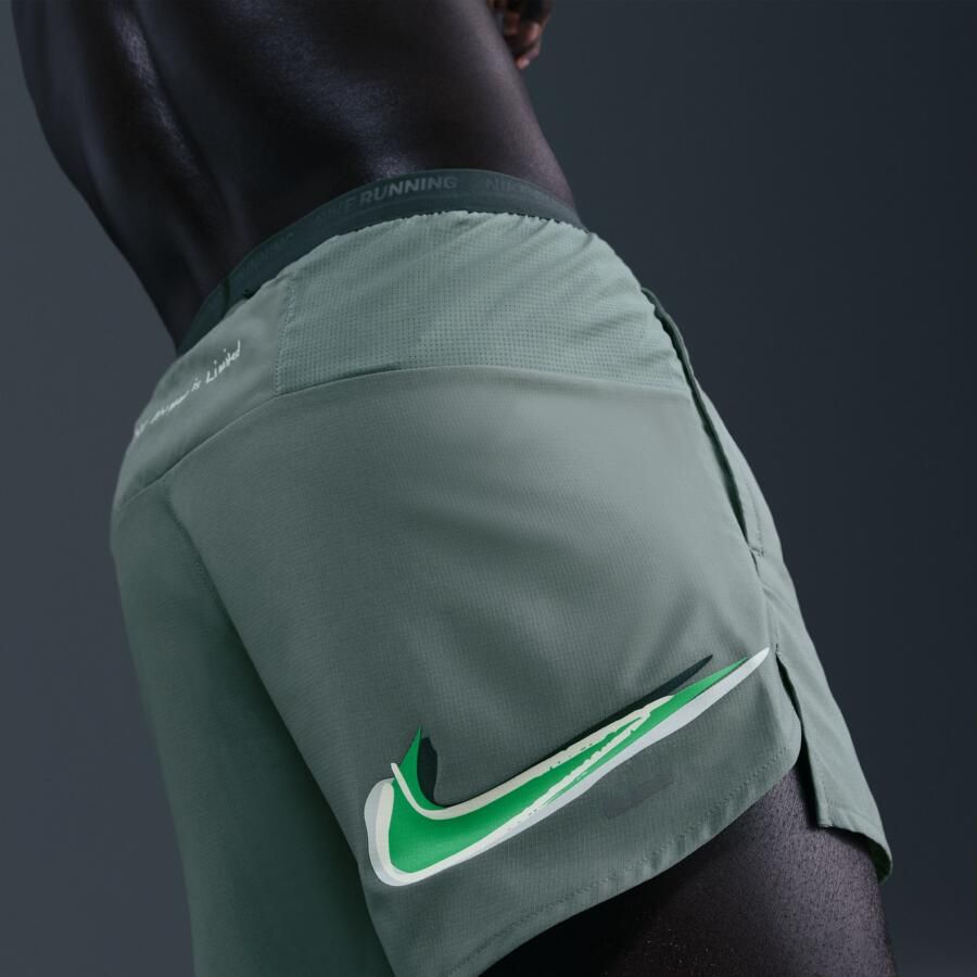 Nike Stride 'Eliud Kipchoge' Dri-FIT hardloopshorts met binnenbroek voor heren (13 cm) Grijs - Foto 2
