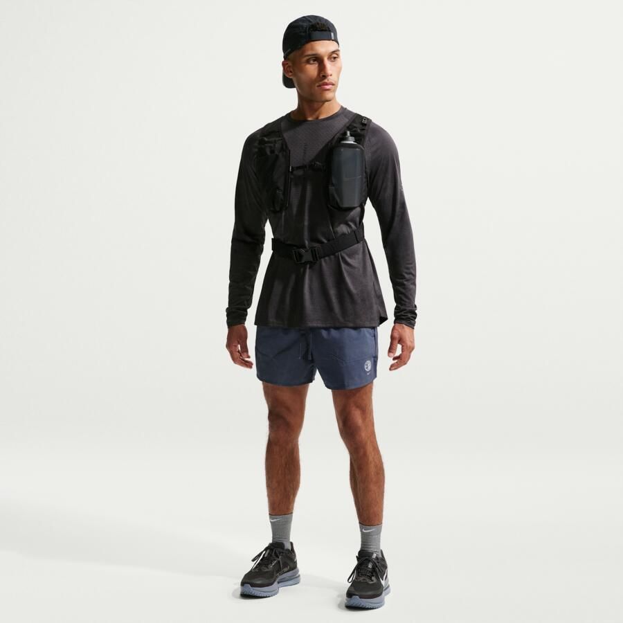 Nike Stride hardloopshorts met binnenbroek en reflecterende accenten voor heren (13 cm) Blauw - Foto 4