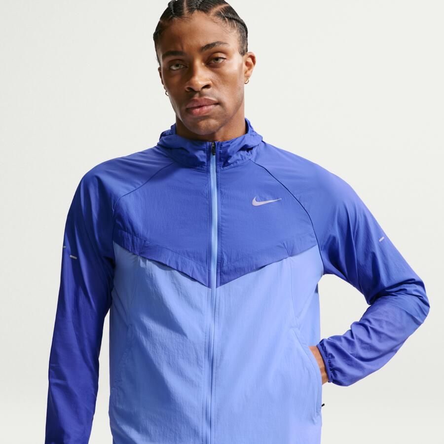 Nike Stride Repel UV hardloopjack voor heren Blauw