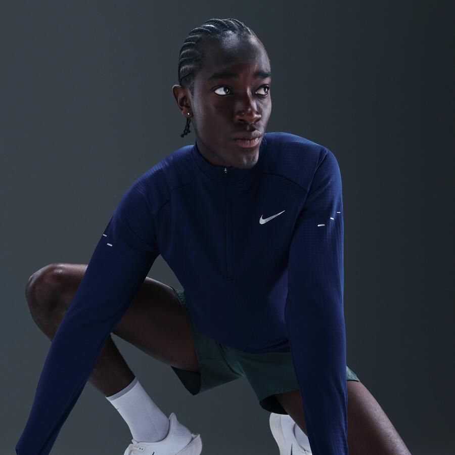 Nike Stride Therma-FIT Repel hardlooptop met halflange rits voor de winter voor heren Blauw - Foto 2
