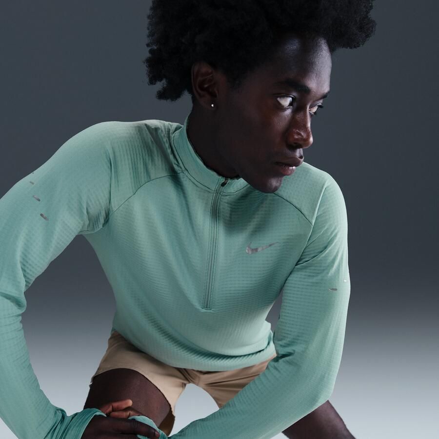 Nike Stride Therma-FIT Repel hardlooptop met halflange rits voor de winter voor heren Groen - Foto 2